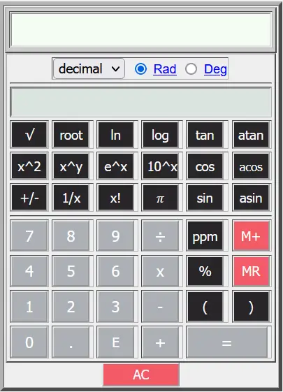 Scientific
	Calculator